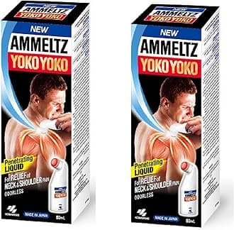 Kobayashi New Ammeltz Yoko Yoko Whole_Body Penetrating Liquid Odorless Massager 80Ml (Pack of 2), Multicolour