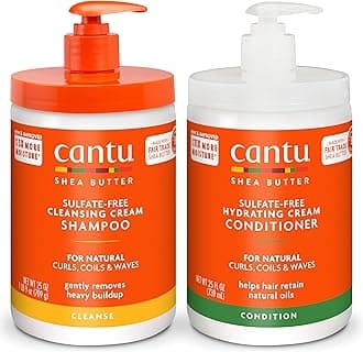 Shampoo & Conditioner with Shea Butter for Natural Hair, 25 fl oz (Pack of 2)