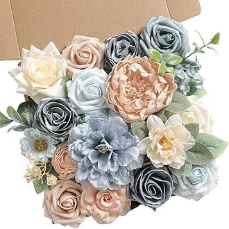 Serra Flora Artificial Flowers Combo Box Set for DIY Wedding Bouquets Centerpieces Arrangements Bridal Shower Party Home Decorations
