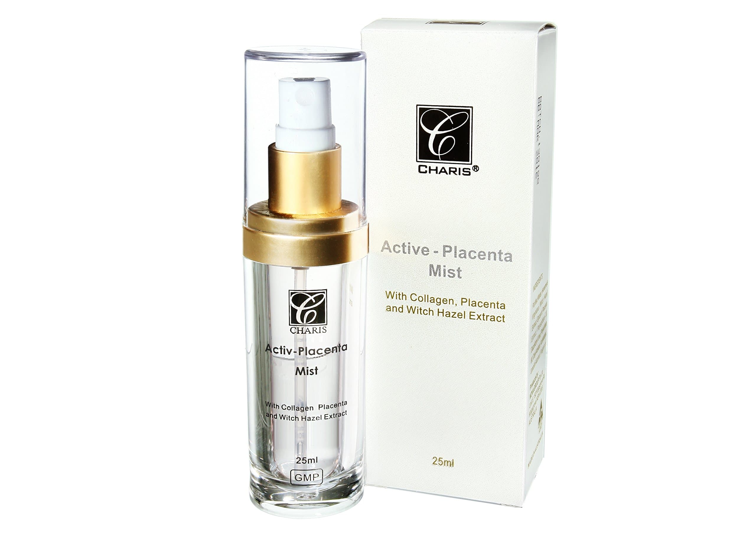 Charis Active-Placenta Mist with Collagen, Placenta and With Hazel Extract (25ml)