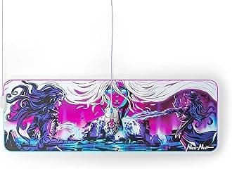 SteelSeries63799 QcK Prism Gaming Mouse Pad - 2-Zone RGB Illumination - Real-time Event Lighting - Optimized for Gaming Sensors - Size XL - Neo Noir