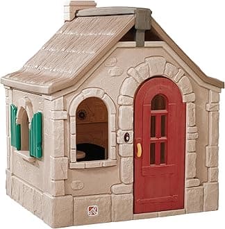 Naturally Playful Storybook Cottage Kids Playhouse, Indoor/Outdoor Playset, Interactive Play with Sounds, Made of Durable Plastic, For Toddlers 1.5+ Years Old