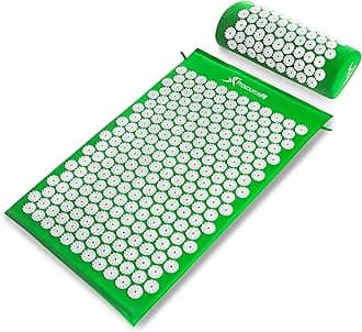 ProsourceFit Acupressure Mat and Pillow Set for Back/Neck Pain Relief and Muscle Relaxation