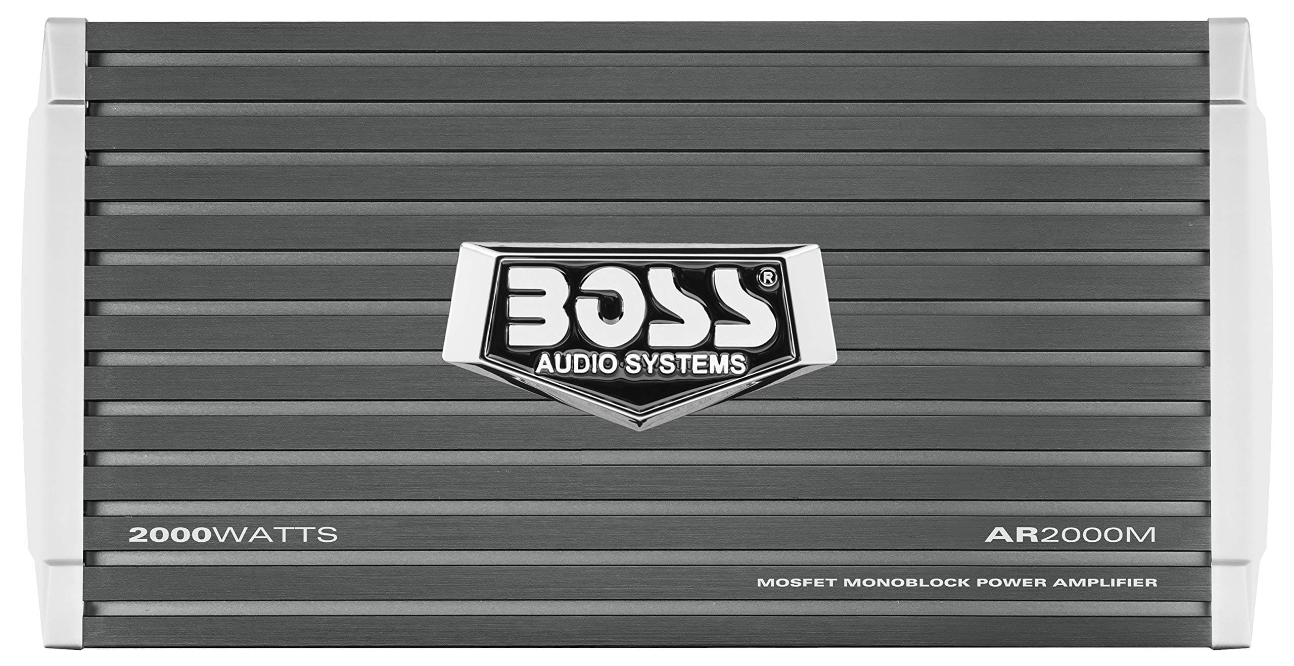BOSS Audio Systems AR2000M Monoblock Car Amplifier - 2000 High Output, High/Low Level Inputs, Low-Pass Crossover, Hook Up to Subwoofer for Bass