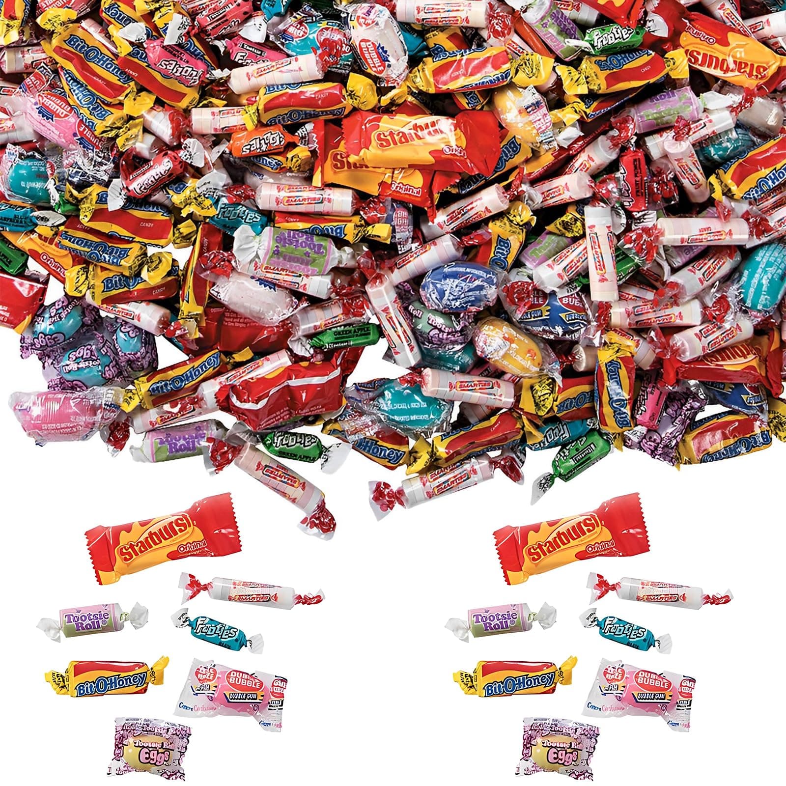 Fun Express Bulk Candy Variety Pack 1000 Pieces - 13 lbs Individually Wrapped Assorted Candy for Party Favors, Pinata Stuffers & Goodie Bags | Perfect for Easter, Birthday Parties & Classroom Treats