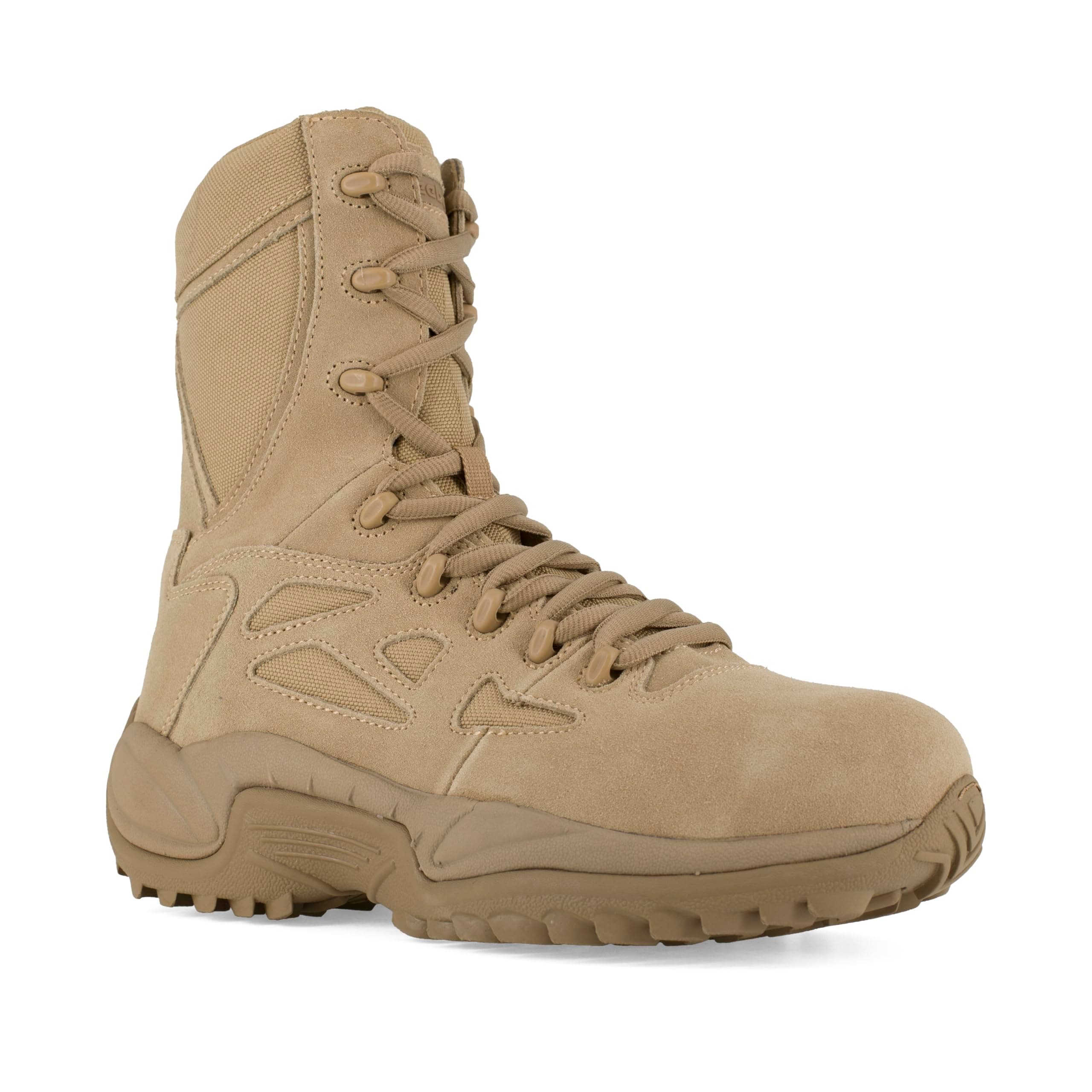 Work Men's Rapid Response RB Safety Toe 8" Stealth Boot with Side Zipper Military & Tactical