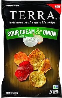 Terra Vegetable Chips, Sour Cream & Onion, 5 oz