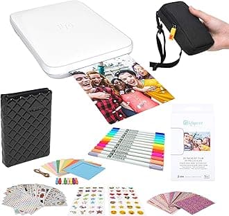 Lifeprint3x4.5 Portable Photo and Video Printer (White) Photo Frames Kit