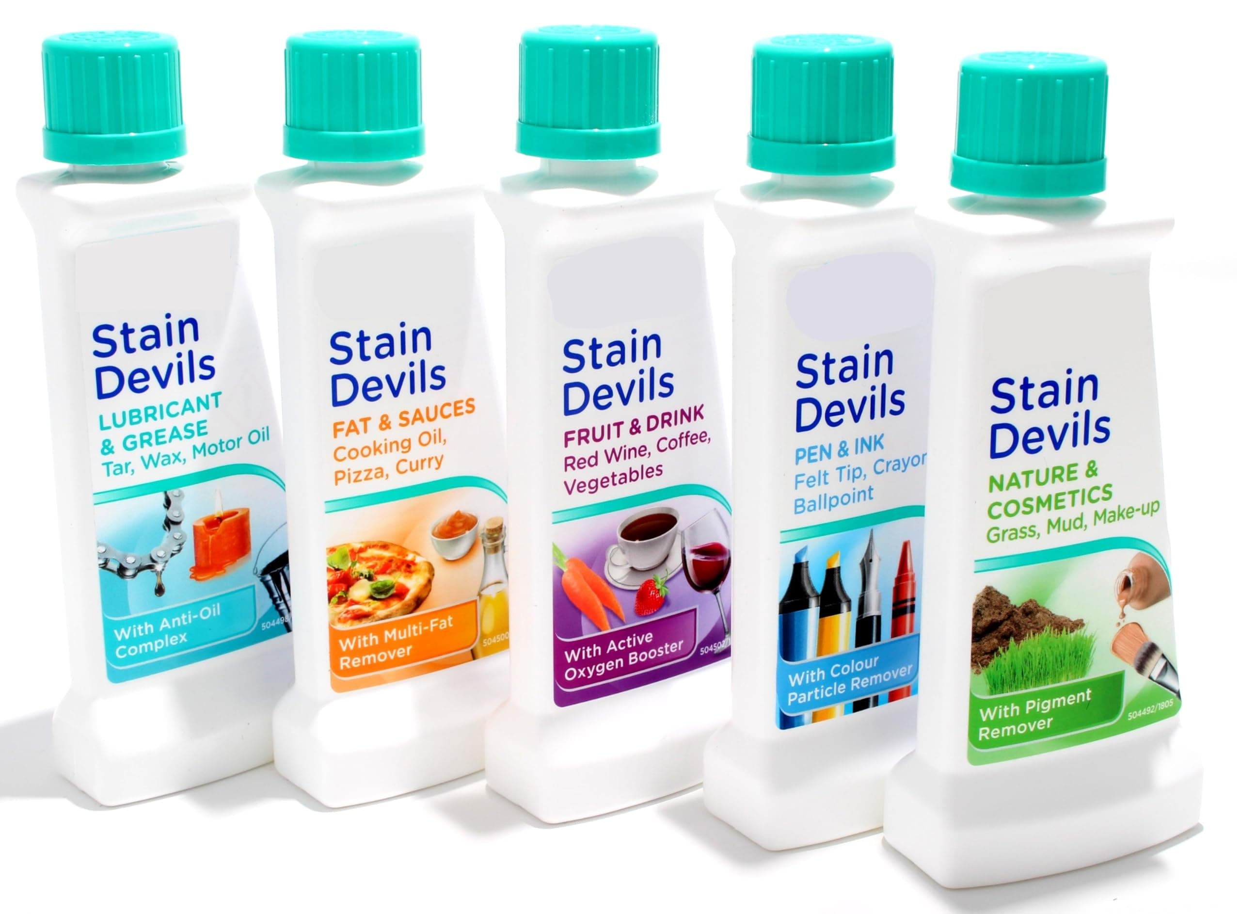 Dr Beckmann Stain Devils Complete Stain Remover Kit (4 x 50ml, 1 x 50g)