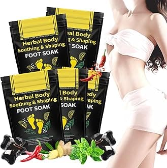 25PCS Herbal Body Detox Foot Soak Beads, Detox & Shaping Cleansing for Men and Women, Daily Rebody Body Detoxingherbs Foot Soak Beads for a Relaxing and Soothing Experience (5 Pack /25 PCS)