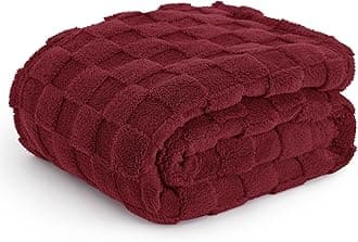 Bedsure GentleSoft Twin Blanket for Bed Red - Super Soft Cozy Blankets for Kids Girls, Cute Fuzzy Fleece Throws for Bedroom Couch, 60x80 Inches