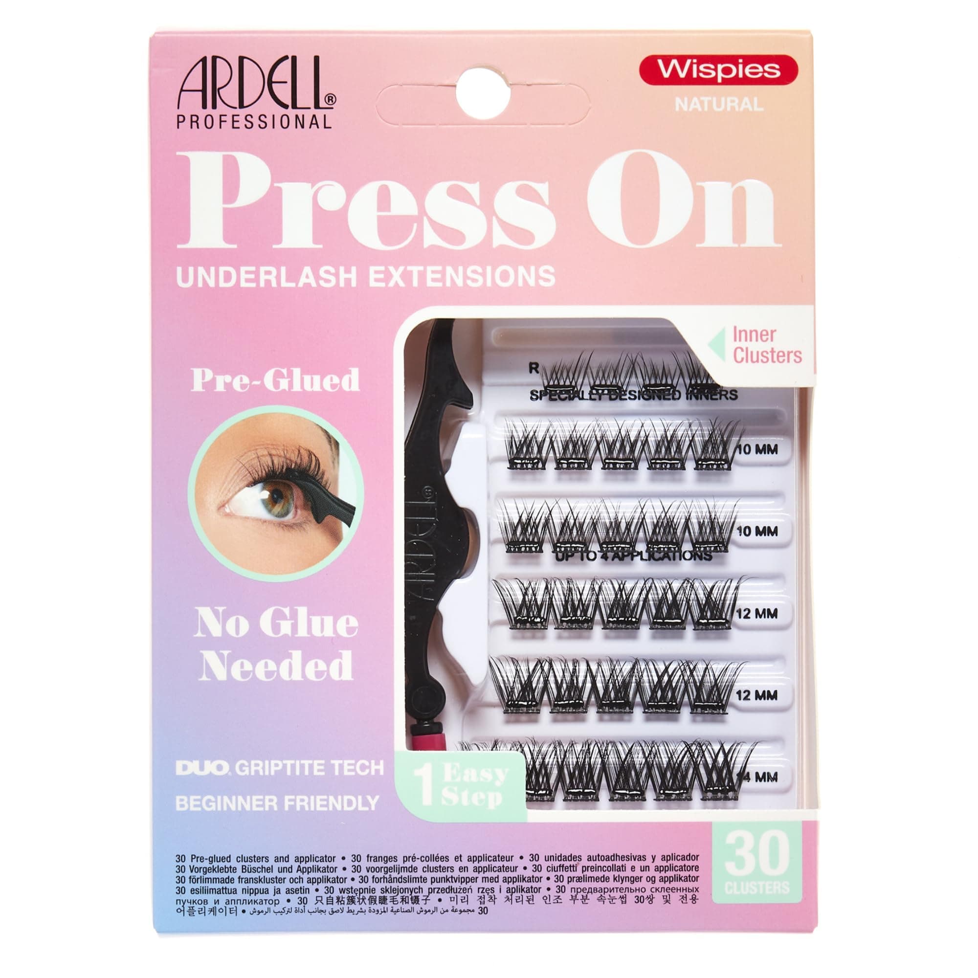 Ardell Press On Wispies Natural 30 ct + Applicator