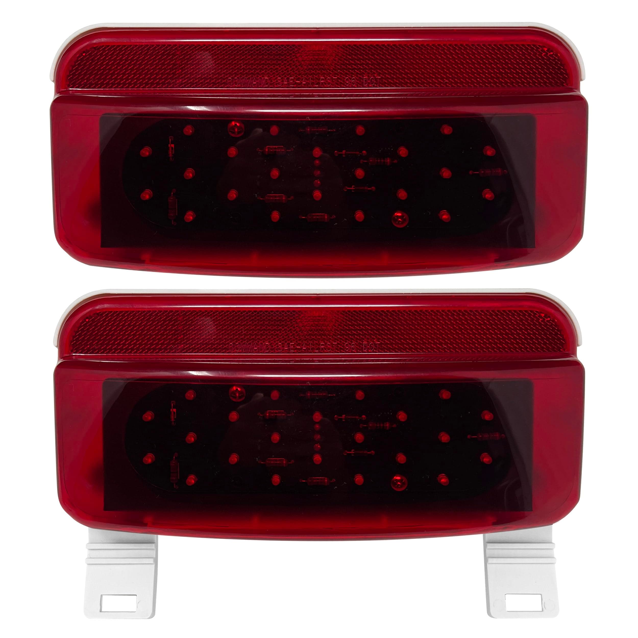 Command Electronics Surface Mount 12 Volt Taillights – Polycarbonate Lens – CSA Certified for The US And Canada – 12V Utility Tail Light – Incandescent Bulb – 2 Pack Tail Light Right