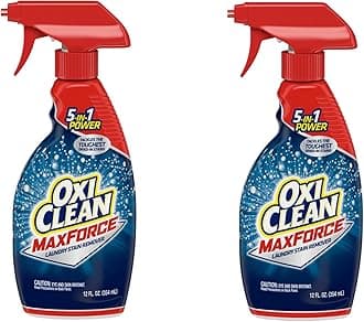 OxiClean Max Force Laundry Stain Remover Spray, 12 Fluid Ounce (Pack of 2)