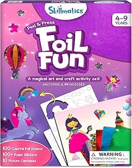 – Skillmatics Foil Fun - Unicorns & Princesses, No Mess Art for Kids, Craft Kits & Supplies, DIY Creative Activity, Travel Toys, Gifts for Ages 4, 5, 6, 7, 8, 9