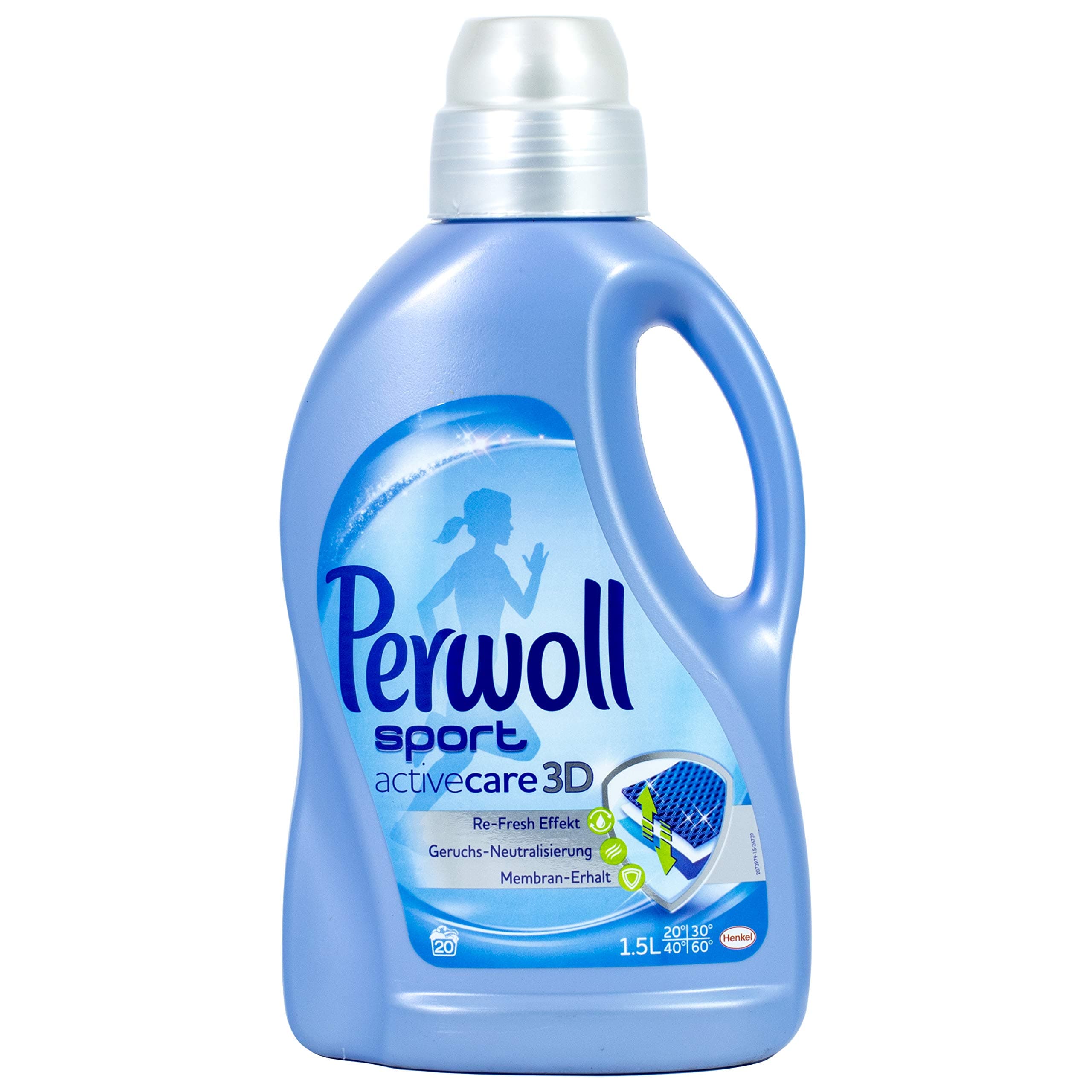 Perwoll Active and Sport, detergent liquid, 40 WL, 2-pack (2 x 1,5L)