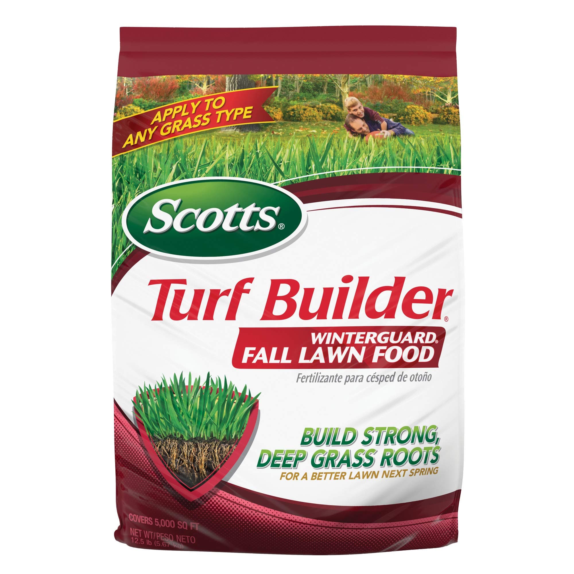 Turf Builder WinterGuard Fall Lawn Fertilizer for All Grass Types, 5,000 sq. ft., 12.5 lbs.