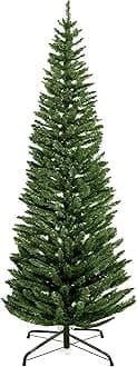 TrendMakers NEW PINE PENCIL/SLIM GREEN ARTIFICIAL CHRISTMAS TREE | 550 TIPS & METAL STAND | FREE STORAGE BAG | 5FT / 150CM / 1.5M