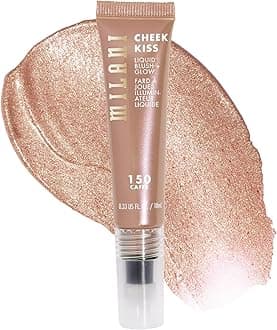 Milani Cheek Kiss Liquid Blush + Glow, Creamy 2-in-1 Blush for Cheeks and Highlighter Makeup for Dewy, Radiant Finish - 150 Caffe