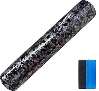 NewL Forged Carbon Fiber Black Vinyl Wrap Sticker Free Bubble Air Release DIY...