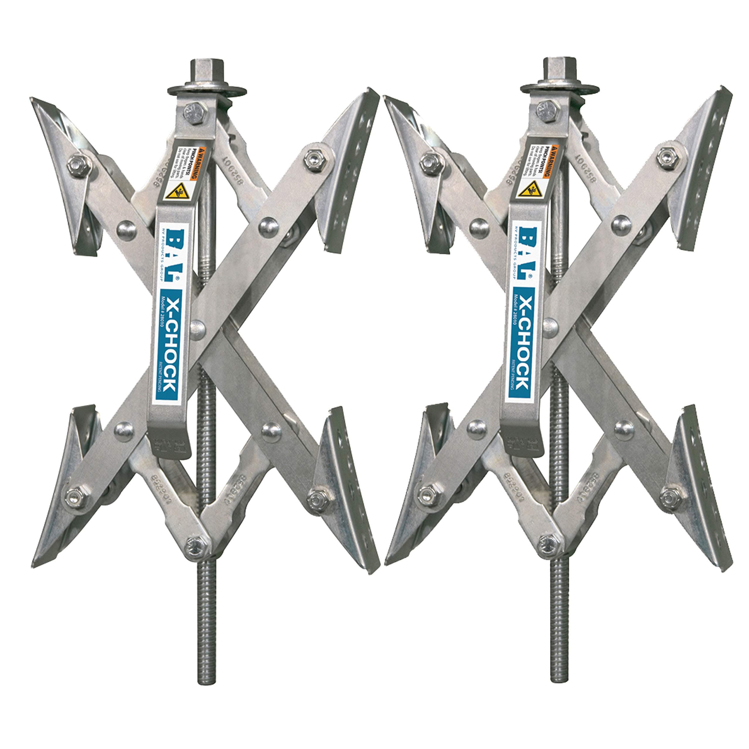 BAL X-Chock Wheel Stabilizer - Pair - One Handle - 28012