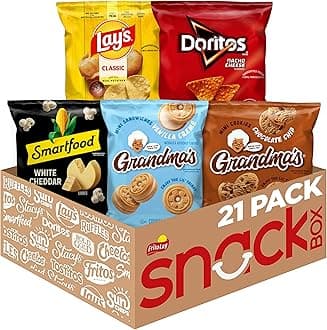 Frito-Lay Chips & Cookies, Smartfood, and Grandma's Variety Pack (Pack of 21)