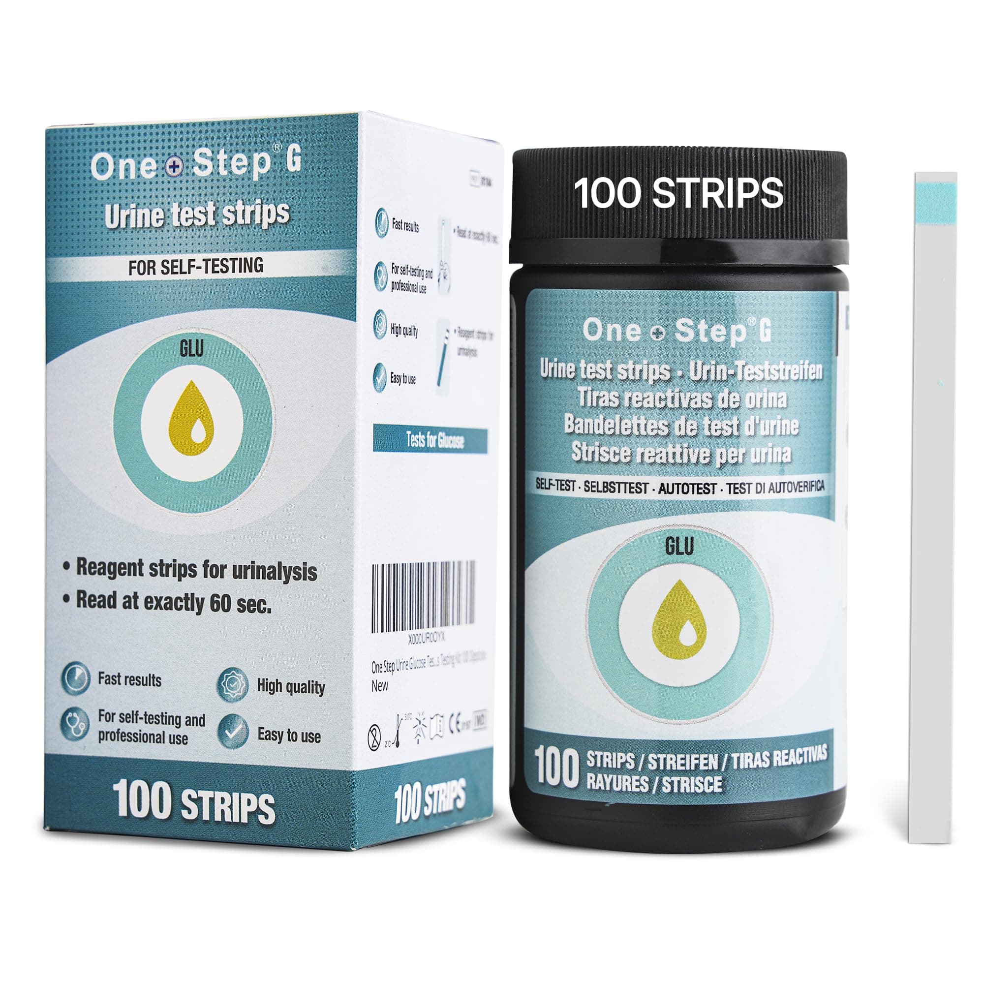 One Step 100 x Glucose Test Strips. Diabetes Testing Kits
