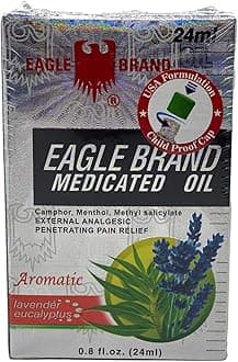 Medicated Oil Aromatic Lavender Eucalyptus - 12 Bottles (24 ml Each)