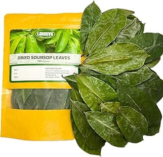 Lakdive - Premium Soursop Graviola Leaves (200+ Whole Dried Leaves, 3.5oz) | 100% Natural Hoja de Guanabana Herbal Tea | Handpicked, Wildcrafted, Non-GMO | Loose Leaf for Relaxation & Wellness
