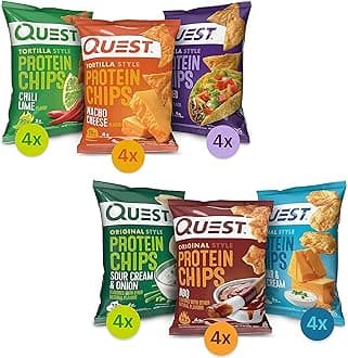 Nutrition Protein Chips Variety Pack Bundle, High Protein, Low Carb, 24 Count