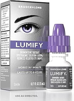 LUMIFY Eye Drops for Red Eyes, Redness Reliever for Brighter Looking Eyes, Works in 1 Minute & Lasts Up to 8 Hours, Eye Drops, 0.17 Fl Oz (5 mL)