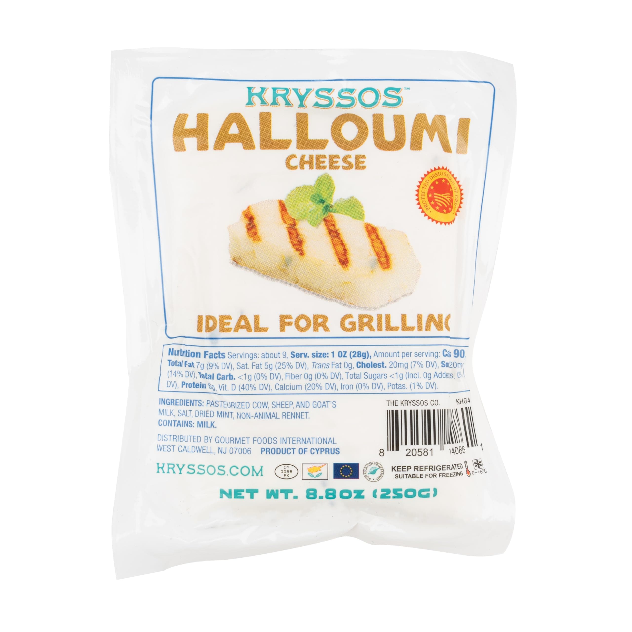 Kryssos Halloumi Cheese, 8.8 oz
