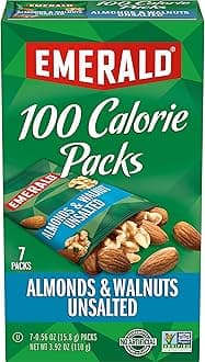 Nuts Unsalted Almonds and Walnuts 7 Ct (1-Pack), 100-Calorie Individual Packs of Nut Blend, Kosher Certified, Non-GMO, Contains No Artificial Preservatives, Flavors or Synthetic Colors