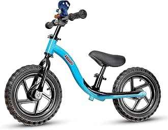 KRIDDO Toddler Balance Bike 2 Year Old, Age 24 Months to 5 Years Old, Early Learning Interactive Push Bicycle with Steady Balancing, Gift Bike for 2-5 Boys Girls, Blue