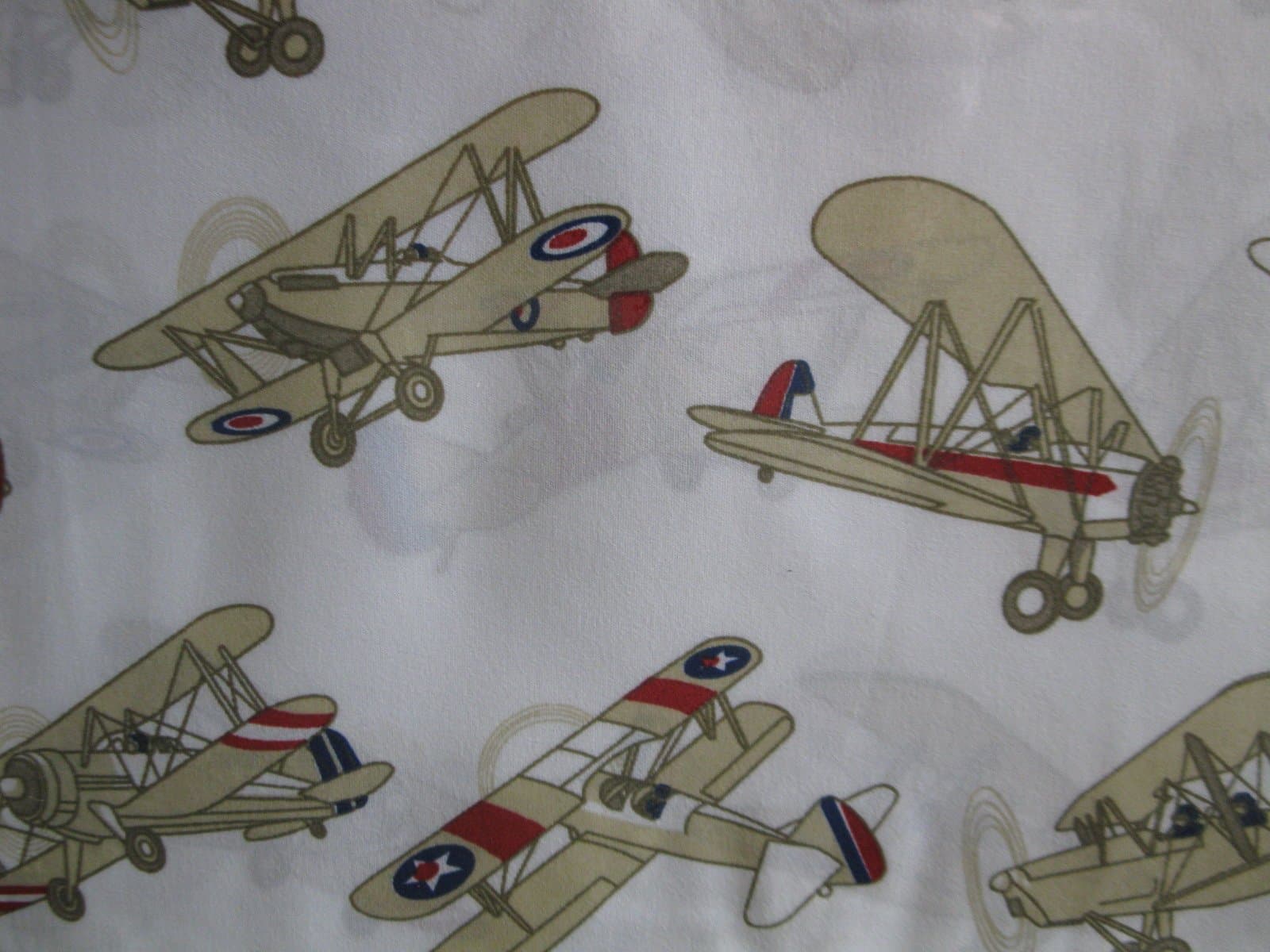 Sky Hawk Vintage Airplane Sheet Set Full