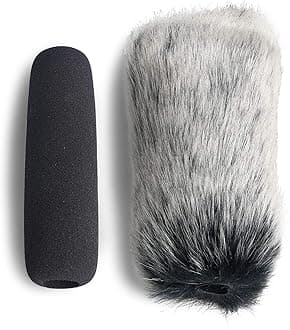 YOUSHARES VideoMic Deadcat Windscreen and Foam Cover - Outdoor/Indoor Mic Wind Cover for Rode VideoMic, NTG2, NTG1 and WSVM Microphone (2 Pack)