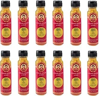 12x Angki Somthawin Hotel Spa Natural Thai Aroma Herb Yellow Oil 24cc Wholesale Price Made of Thailand