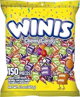 Chewy Candy Original Variety Bag - Taffy Candies 150 individually wrapped pieces- Sharing Size 12 Oz Bag Halloween Assortment Mix