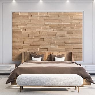Wooden Wall DesignOak Wall Cladding, 3D Wall Panels, Model OZO Lite (1m2-Lite)