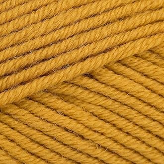 Superwash 100% Merino Wool Yarn for Knitting and Crocheting, 3 or Light, DK, Leight Worsted Weight, Drops Merino Extra Fine, 1.8 oz 115 Yards per Ball (30 Mustard)