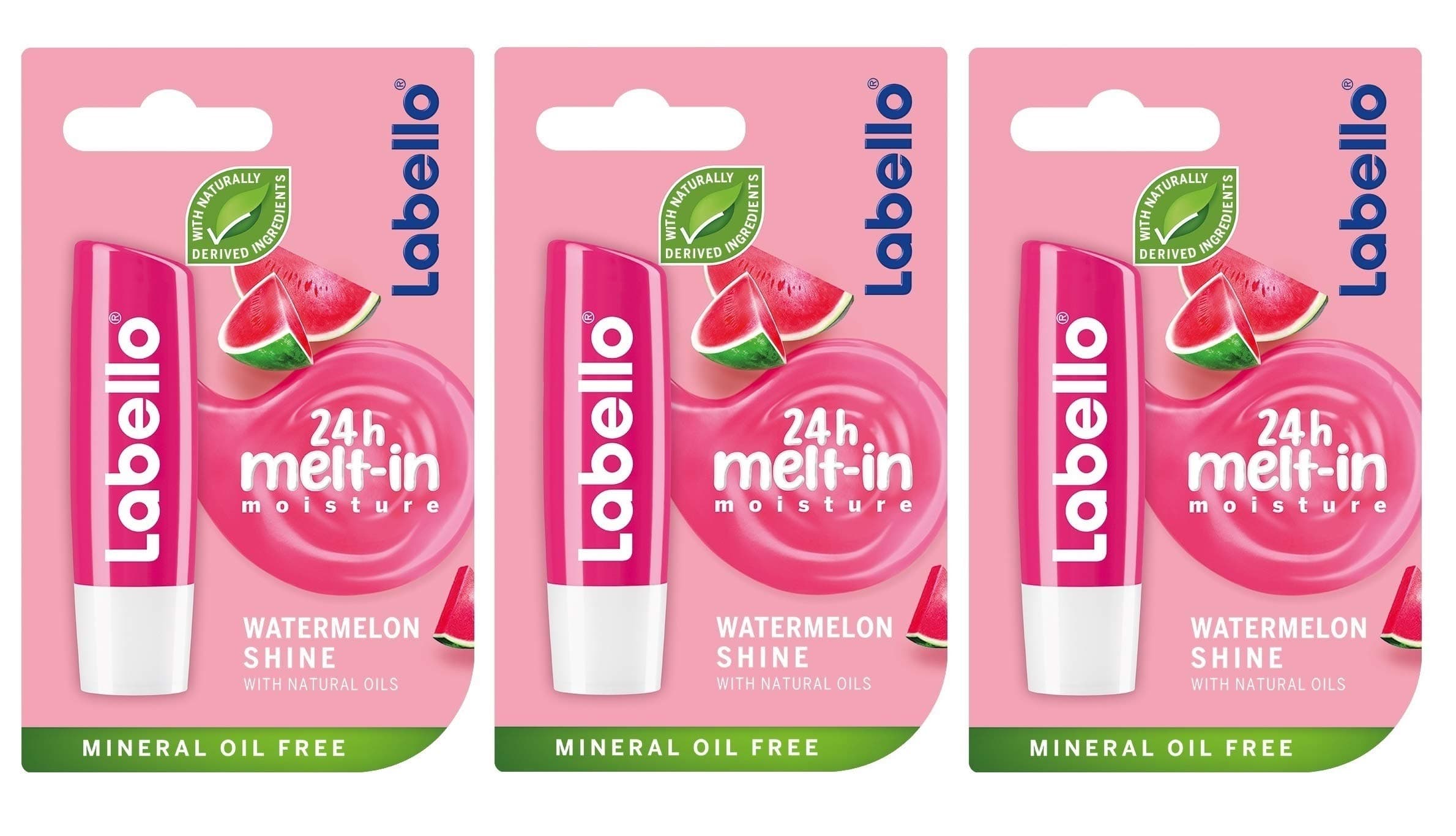 Labello Watermelon Shine Lip Balm - 3 pack