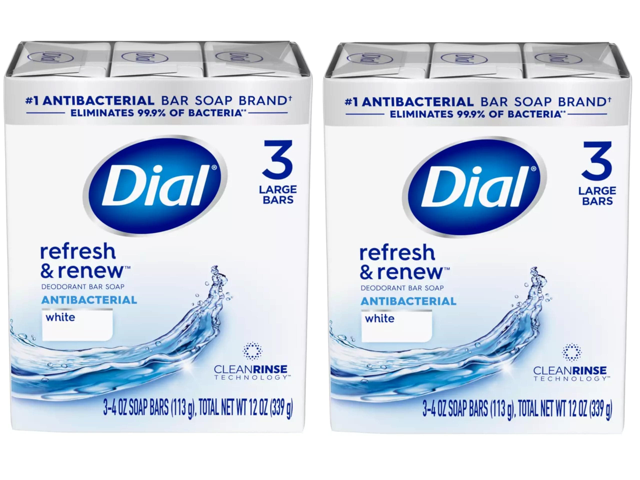 White Antibacterial Soap, 4-Ounces Bars, 6 Count