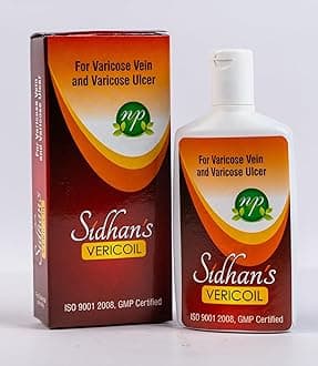 Sidhan's VERICOIL Massage Oil For Varicose Vein, 100% Ayurvedic (100 Ml (Pack of 3))