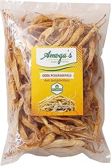 Amoga's Pickles Factory,Curd Chilli ,Uppu Mirapakaya / Oora Mirapakayalu /Challa Mirapakayalu / Sun Dried Butter Chilli 100% Homemade ,Andhra Style (500)