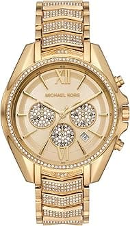 Michael Kors Wren Women's Watch, Stainless Steel and Pavé Crystal Watch for Women