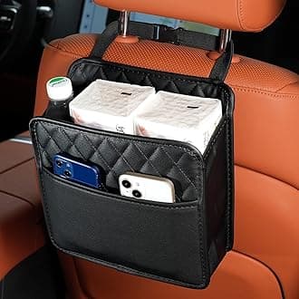 Car Seat Back Hanging Bag Car Document Holder Multi-Pocket Bottle Bag Storage Box Organizer Travel Tidy Pouch Pocket Kids