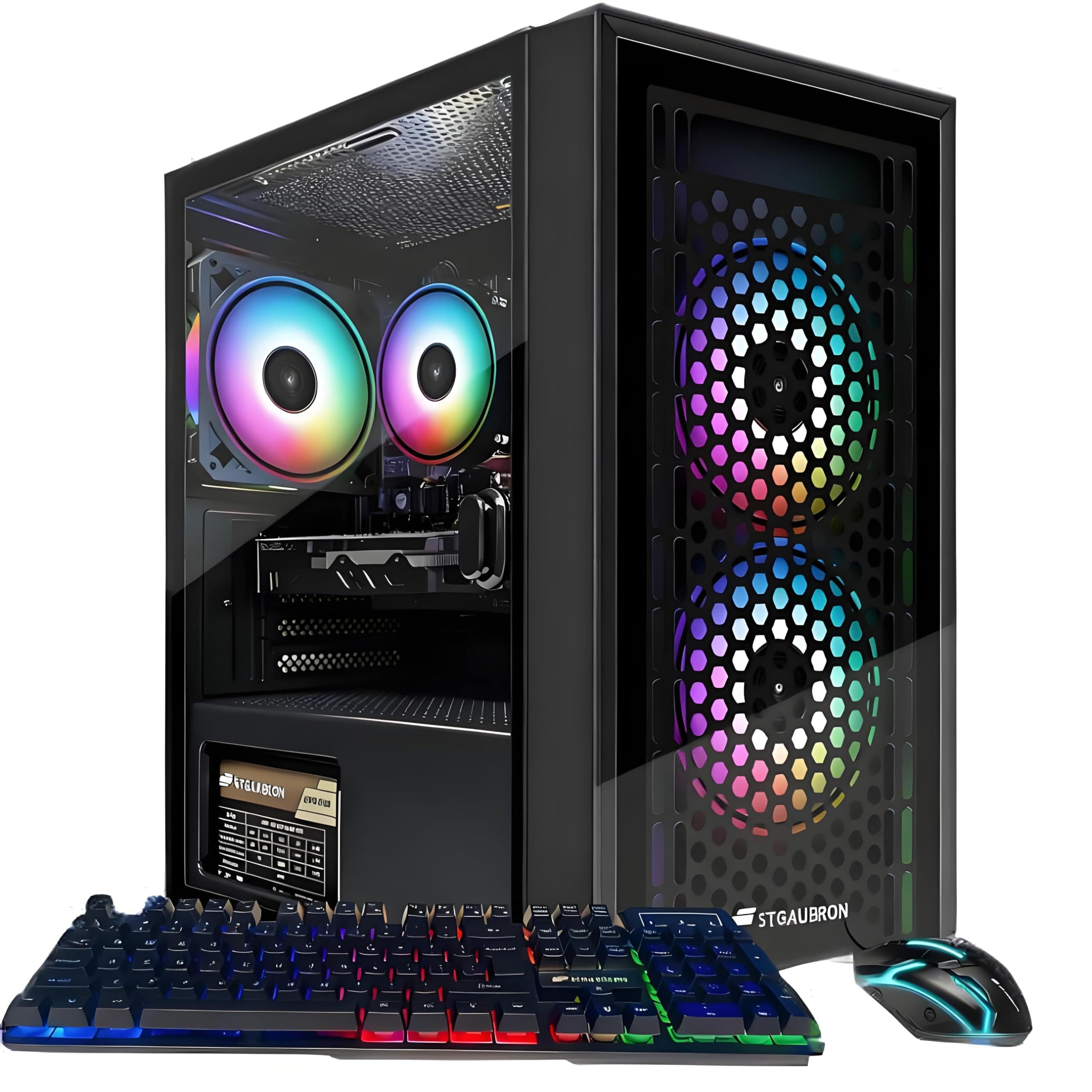 STGAubron Gaming PC Computer Desktop, Radeon RX 560 4G GDDR5, Intel Core i5 u...