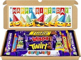 – Birthday Chocolate Hamper, Letterbox Chocolate Gift Selection Box of 10 Fullsize Dairy Milk Chocolate bars, for 13th 16th 18th 21st Birthday Gifts For Kids