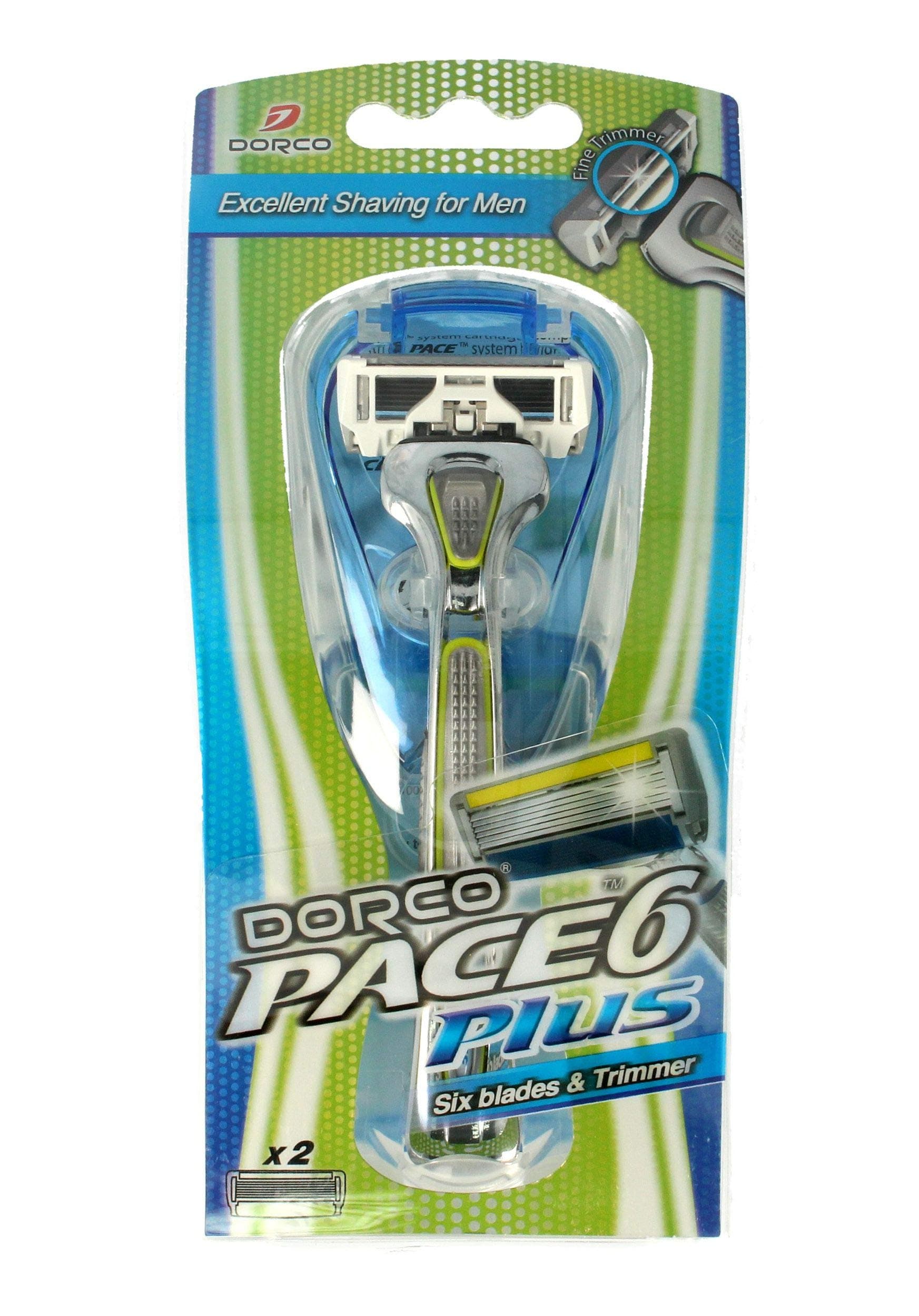 DORCOPace - Six Blade Razor System with Trimmer (PACE 6 Style)
