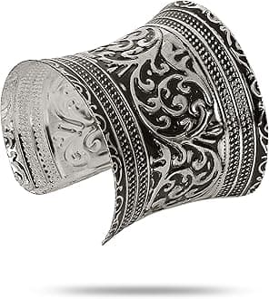 Jewellery for Women Oxidised Cuff Bracelet Bangle for Women and Girls
